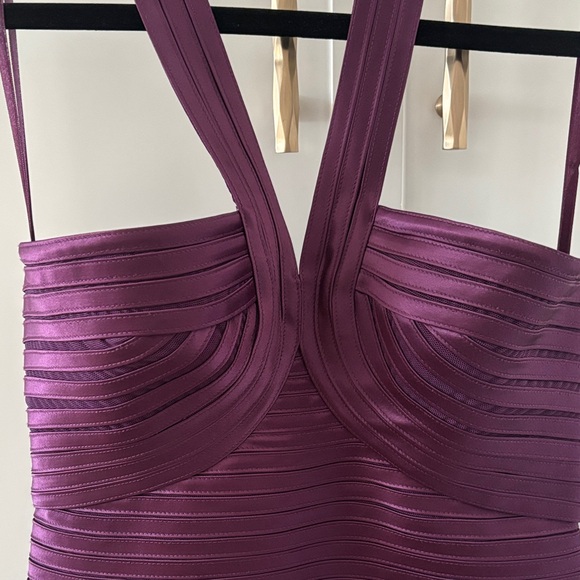 BCBGMaxAzria Deep Purple Mini Dress - Picture 2 of 4